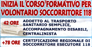 Inizio del corso per volontario soccorritore 118